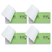 Doppelnummern-Blöcke, grün - Verschiedene Varianten