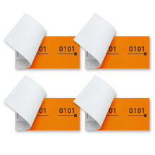 Doppelnummern-Blöcke, orange - Verschiedene Varianten