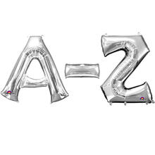Folienballons Mini Buchstaben, Symbole & Schriftzüge, silber, ca. 36 cm - Verschiedene Ausführungen