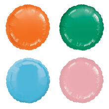 SALE Folienballons Rund Unifarben, Premiumqualität, beidseitig bedruckt, Größe: ca. 45 cm - Verschiedene Farben