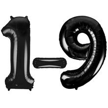 SALE Riesige Folienballon Zahlen 0-9, Premiumqualität, Höhe: ca. 86 cm, Farbe: Schwarz - Verschiedene Ziffern