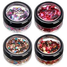 Moon Creations Glitzer-Schminkstreu grob, 3g - Verschiedene Themen / Farben