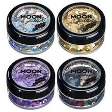 Moon Creations Glitzer-Schminkstreu holographisch, grob, 3g - Verschiedene Farben