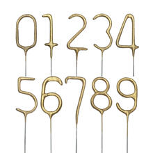 Wunderkerze Zahlen, 15 cm, Gold - Verschiedene Ausf�hrungen