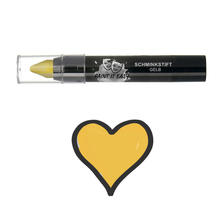 Paint It Easy Qualitäts-Schminke / Schminkstifte für Gesicht und Körper, Gelb, 3,5g, für Kinder und Erwachsene