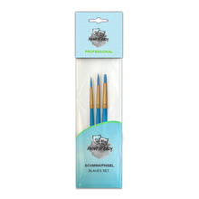 Paint It Easy Qualitäts-Schminkpinsel Blaues Set, für Gesicht und Körper