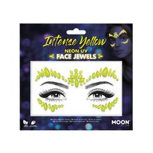 Glitzersteine frs Gesicht, Neon Intense Yellow, Gelbtne