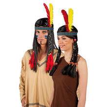 Indianer-Stirnband mit 2 Federn