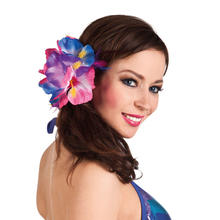 Farben Haarspange Hibiskus Blüte Kostümzubehör versch Hawaiikostüm Zubehör 