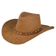 Hut Cowboy Nebraska, braun, Wildleder-Look, Einheitsgre