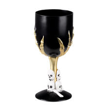 Becher Weinglas Halloween, schwarz, ca. 18cm, 25cl