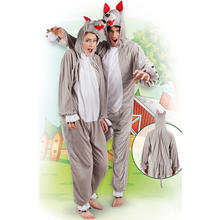 SALE Damen- und Herren-Kostm Overall Wolf, Gr. S bis 165cm Krpergre - Plschkostm, Tierkostm