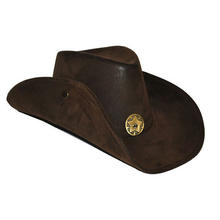 Hut Cowboy, braun, Leder-Optik, mit Stern