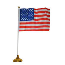 Fahne USA am Stab, mit Ständer, 14x20cm, 30cm