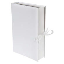 Geldbox in Buchform, 30 x 20 x 6 cm, Wei