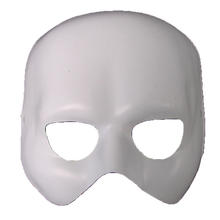 Maske Phantom, obere Gesichtshälfte, weiß