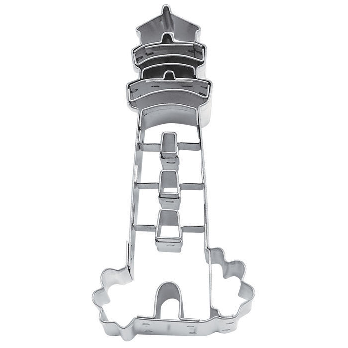 Ausstecher Ausstechform Leuchtturm ca.10cm Edelstahl Kekse backen 