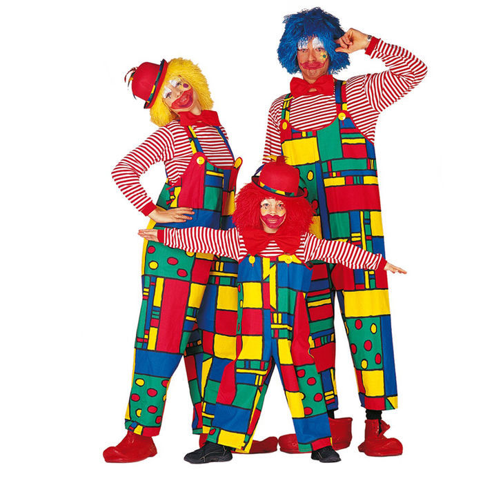 Damen-Kostüm Latzhose Clown Clownskostüm Zirkus Clownkostüm