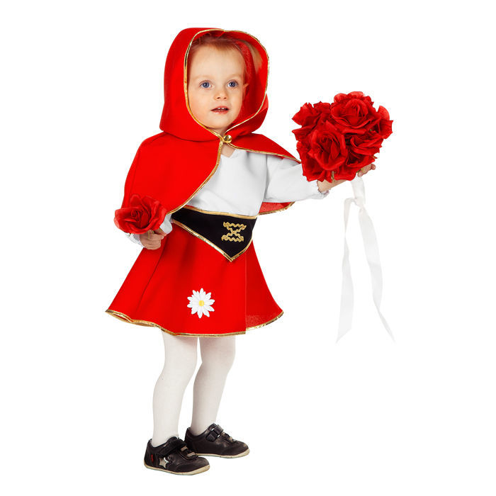Kleinkind-Kostüm Rotkäppchen Märchenkostüm Kinderkostüm 